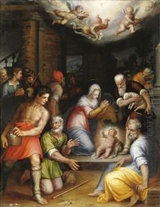 Adorazione Dei Pastori by Francesco Guarino