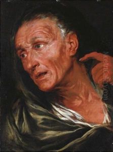 Testa Di Vecchio by Giovanni Battista Langetti