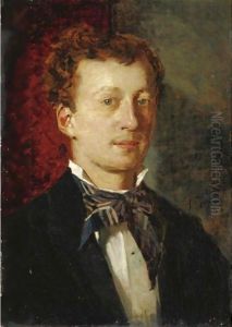 Ritratto Di Giovane by Giacomo Favretto