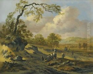 A Dune Landscape With Travellers by Jan Wijnants
