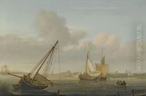 View Of Southampton, Taken From The Shore Towards Netley Abbey