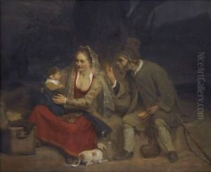 The Rest On The Flight Into Egypt by Aert De Gelder
