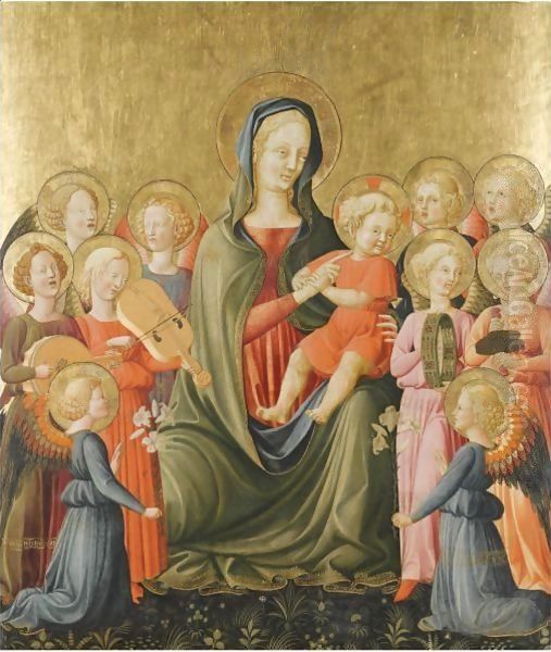 The Madonna And Child With Music-Making Angels - view 1