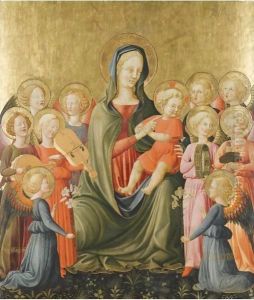 The Madonna And Child With Music-Making Angels by Giovanni di ser Giovanni Guidi (see Scheggia)