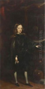 Portrait Of Charles II, King Of Spain (1661-1700) by Juan Carreno De Miranda