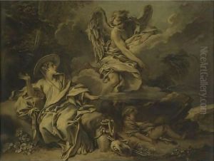 Hagar And Ishmael In The Desert by Francois Boucher
