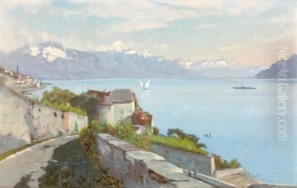 View At The Castle Of Glerolles, 1885 - view 1