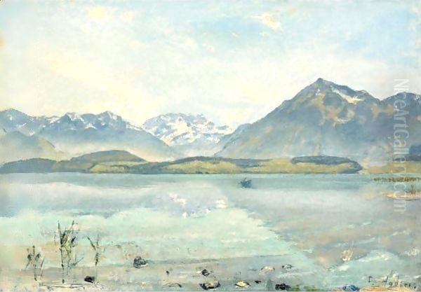 Lake Thun With Bluemlisalp And Niesen - view 1