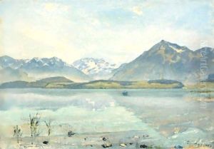 Lake Thun With Bluemlisalp And Niesen