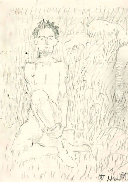 Study Of Boy To Spring - view 1