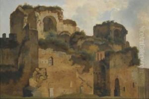 Rome, A View Of The Forum by Francois-Marius Granet