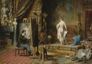 The Artist's Studio by Karl Schweninger