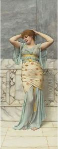 Beauty In A Marble Room by John William Godward