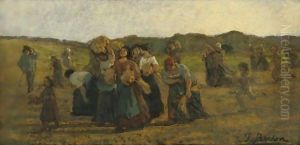 The Recall Of The Gleaners 2 by Jules Breton