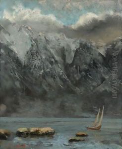 Bords Du Lac Leman by Gustave Courbet