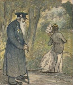 L'Amour Au Vert by Theophile Alexandre Steinlen