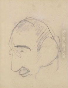 Portrait De Lautrec Par Lui-Meme by Henri De Toulouse-Lautrec