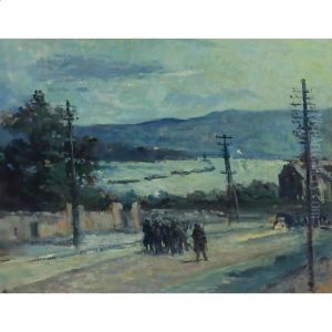 Rolleboise, La Route by Maximilien Luce