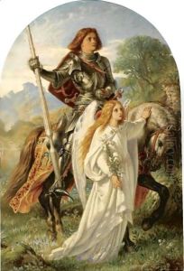 Sir Galahad And The Angel by Sir Joseph Noel Paton
