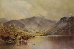 Cader Idris, Passing Showers by Alfred de Breanski