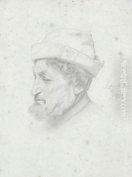 Study Of A Bust Of The Poet Bellini - view 1