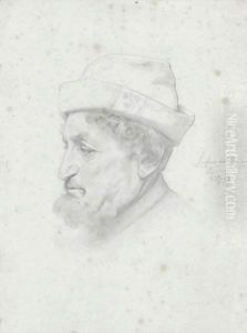Study Of A Bust Of The Poet Bellini by Lord Frederick Leighton