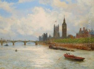 The Houses Of Parliament by William Lionel Wyllie