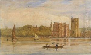Boating Before Lambeth Palace, London Boating Before Lambeth Palace, London
