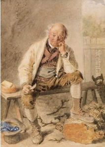 The Carpenter's Lunch by William Henry Hunt