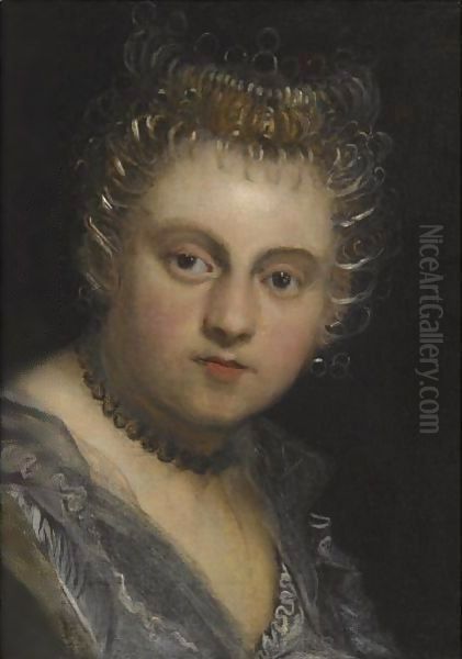 Portrait Of A Young Lady, Head And Shoulders - view 1