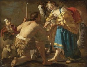 Granida And Daifilo by Dirck Van Baburen