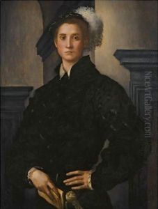 Portrait Of Cosimo I De Medici by (Jacopo Carucci) Pontormo