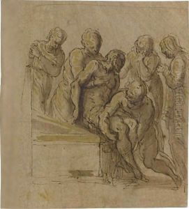 The Entombment by Palma Vecchio (Jacopo Negretti)