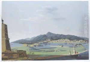 A Pair Of Views Of Palermo by Pieter De With