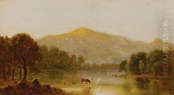 Mount Washington From The Saco River - view 1