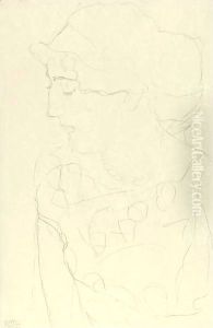 Female Bust In Profile Or Woman With Blouse