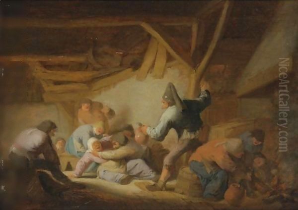 Peasant Brawl In A Tavern - view 1