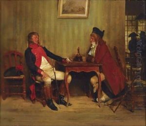 In The Tavern by Jean Baptiste Edouard Detaille