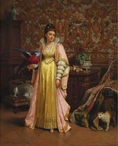 Her Pet Parakeet