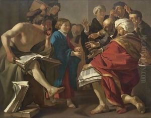 Christ Among The Doctors by Dirck Van Baburen