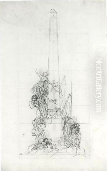 Designs For A Monumental Obelisk - view 1