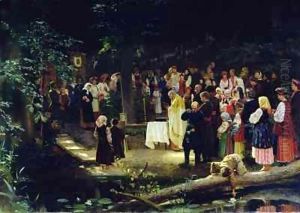Feast of the Transfiguration of Our Lord in Ukraine by Nikolai K Bodarevski