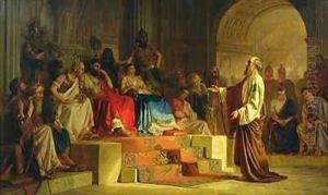 Trial of the Apostle Paul by Nikolai K Bodarevski