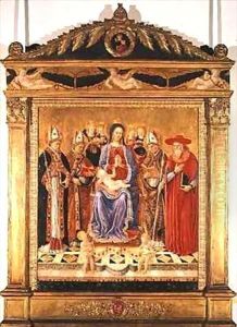 The Virgin and Child Enthroned with Saints by Giovanni Boccati