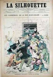 Men Climbing over Women to Escape the Fire at the Bazar de la Charite Men Climbing over Women to Escape the Fire at the Bazar de la Charite