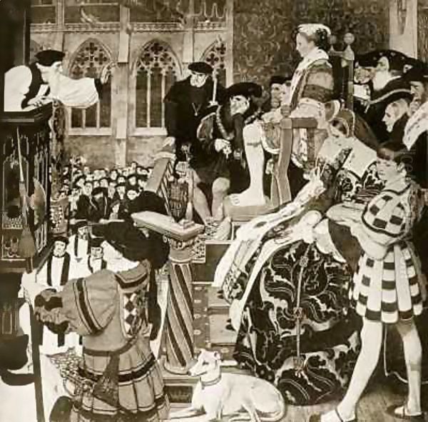 Latimer preaching before Edward VI - view 1