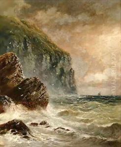 Seascape with Cliff by Lady Anne Blunt