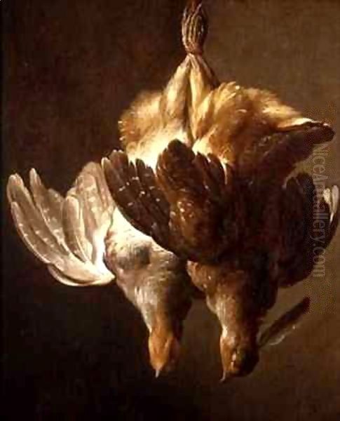 Still Life of Two Partridges - view 1