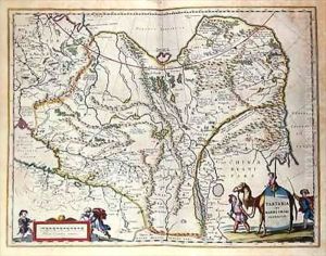 Map of Siberia and China from 'Le Theatre du Monde'