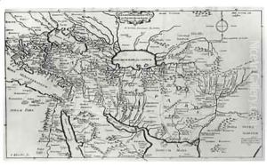 Map of the Travels and the Expeditions of Alexander the Great (356-323 BC) in Asia by Jean Blanchin